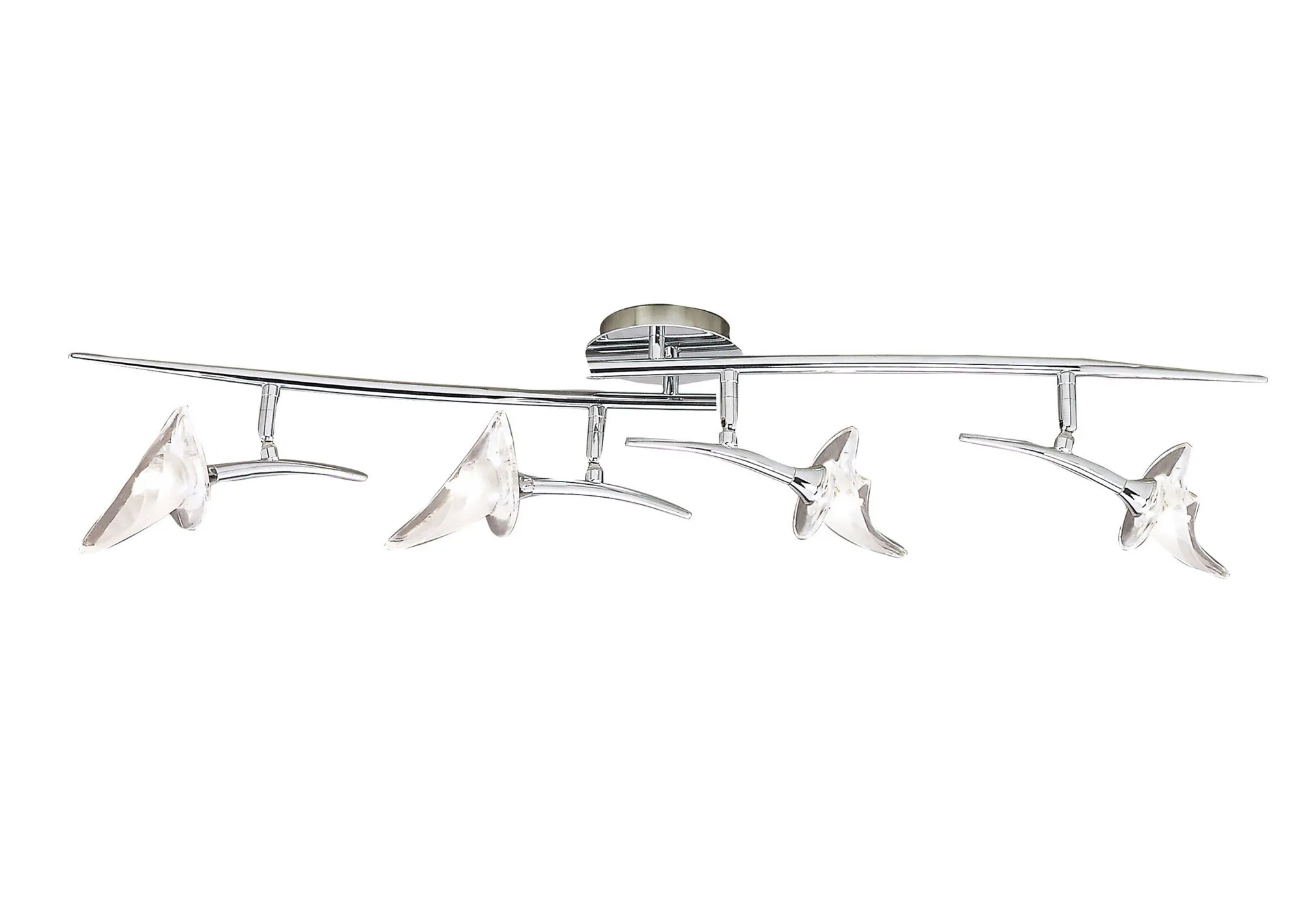 Flavia Polished Chrome Ceiling Lights Mantra Surface Spot Lights